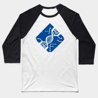 Biochip (Blue) Baseball T-Shirt